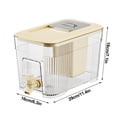 thumbnail image 3 of Pichet d'Eau Froide Grande Capacité avec Robinet - Sans BPA, Étanche, 2,5l pour Limonade, Thé Glacé, Réfrigérateur, 3 of 7