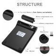 thumbnail image 4 of Wireless Number Pads  Numeric Keypad Numpad 18 Keys Portable 2.4 GHz Financial Accounting Number Keyboard Extensions 10 Key for Laptop  PC  Desktop  Surface Pro  Notebook, 4 of 8