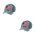 thumbnail image 1 of Decodeary Fashionable Baseball Cap Adjustable And Sun Defended Multi-colors Hat Denim 4 2Set, 1 of 6