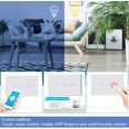 thumbnail image 3 of Interrupteur Lumineux à Panneau Tactile Intelligent Wi‐Fi, Interrupteur Intelligent Prenant en Charge la Commande Vocale, Contrôle par Application Mobile, Tactile, 3 of 8