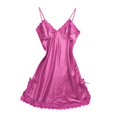 thumbnail image 1 of Women's Satin V Neck Sleeping Dress Adjustable Shoulder Strap with Bowknot for, 1 of 8