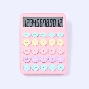Chmadoxn Bureau & Calculatrice de papeterie haute couleur Dopamine mécanique clé scientifique ordinateur une calculatrice