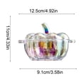 thumbnail image 3 of EazyTech Crystal Glass Candy Jar with Lid - Halloween Pumpkin Design, Transparent Fruit Bowl for Snacks, Jewelry Storage, Party Decor, Dried Fruit Container, 3 of 6