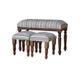 thumbnail image 1 of Banc En Bois 3 Pièces Et Tabourets Set (Grayson), 1 of 3