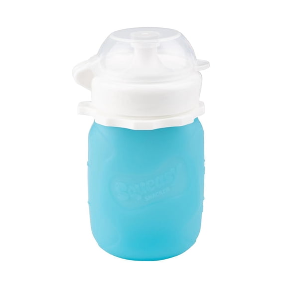 Squeasy Gear Snacker Bébé Nourrisson Tout-Petit Antifuite Silicone Réutilisable Poche à Aliments