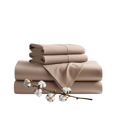 thumbnail image 1 of TOP SELL Ensembles de Draps de Luxe 100 % Coton 4 Pcs Ensemble 600 Fils Comprend Drap-Housse (Élastique Tout Autour) Drap Plat et Deux Taies d'Oreiller (Fermeture Enveloppe), 1 of 6