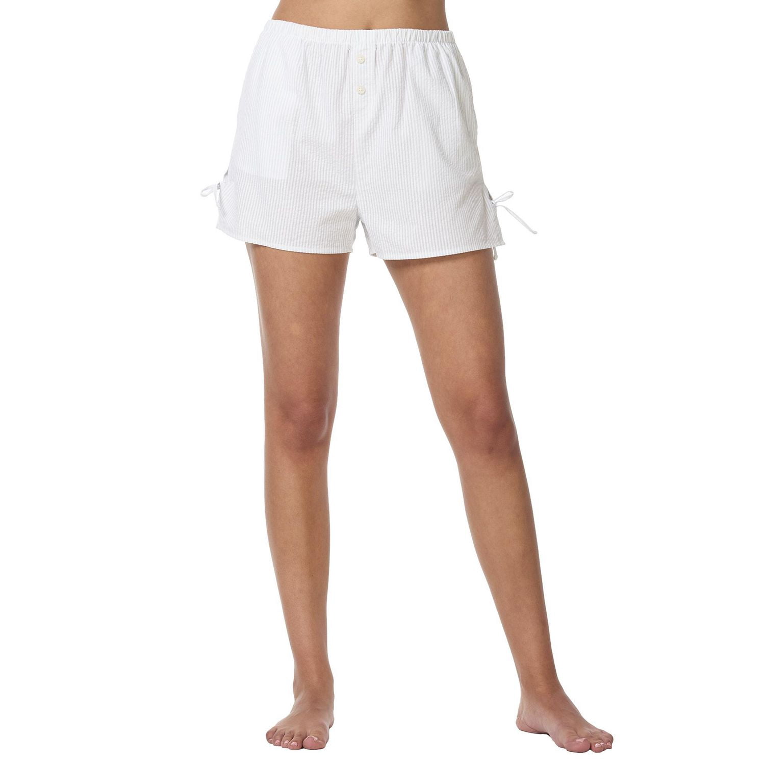 Secret Sleep Seersucker Short with ties-Online Exclusive