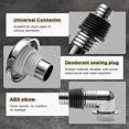 thumbnail image 3 of stanreset Washing Machine Floor Drain Connector Washroom Kitchen Sewer Deodorant Y Shape 1Set, 3 of 6