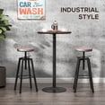 thumbnail image 4 of HOMCOM Table de Pub Debout Rustique Industriel en Orme de 41 Po H avec Dessus de Bar, 4 of 10