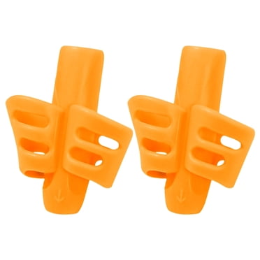 ZTTD 2 Pcs Pencil Grips for Handwriting Pencil Gripper Pencil Holder Posture Correction Training Writing AIDS for Special Needs (Orange)