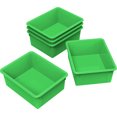 thumbnail image 1 of Storex Plateau de Rangement Profond, Format Lettre, 10 x 13 x 5 Pouces, Vert, Lot de 5, 1 of 1