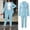 P-Light Blue, variant on 2025 Women Solid Long Sleeved Snow Pants Womens Bib Overalls Suit Pockets Trousers Pants Pant Suits for Women Dressy Wedding Guest Suit Elegant