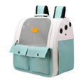 thumbnail image 2 of Sac de Voyage pour Animaux Sangle Réglable Transporteur Pliable Respirant pour Chat Randonnée Marche Vert, 2 of 8