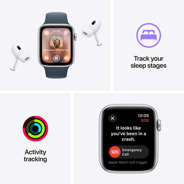Apple Watch SE2 40mm GPS - Midnight Aluminum Case with Midnight