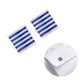 thumbnail image 2 of 1 Paire de Boutons de Manchette pour Chemise Motif à Rayures Classique Vêtements Boutons de Manchette en Alliage Boutons de Manchette Formels pour Chemise Boutons de Manchette, 2 of 9