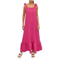 thumbnail image 3 of Sentmoon Cocktail Dresses for Women Party Sleeveless Crew Neck Sun Dresses Women Spring Solid Color Backless Regular Fit Beach Vacation Clothes for Women Delightful for Work and Office XL, 3 of 8