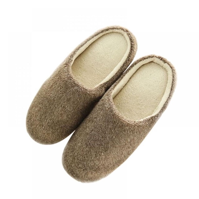 Pantoufles pour Femmes en Mousse Mémoire à Enfiler Pantoufles de Maison pour Femmes Intérieur Extérieur Pantoufles de Chambre pour Femmes Doublure en Flanelle Chaude et Douce Pantoufles pour Femme
