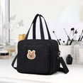 thumbnail image 3 of Portable Diaper Bag, EDHITNR Large Capacity Nylon Crossbody Bag, Waterproof Multifunctional Baby Travel Bag for Moms with Adjustable Straps, 3 of 5