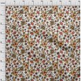 thumbnail image 3 of oneOone Velvet Light Brown Fabric Florals Sewing Material Print Fabric By The Yard 58 Inch Wide, 3 of 4