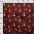thumbnail image 2 of oneOone Viscose Chiffon Fabric Branch & Owl Block Printed Fabric 1 Yard 42 Inch Wide, 2 of 4