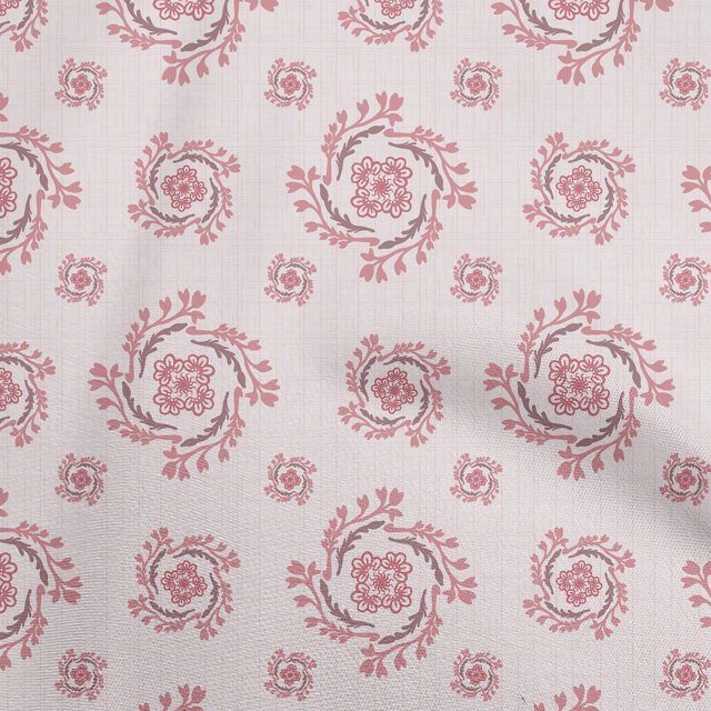 oneOone Rayon Dark Rose Brown Fabric Florals Craft Projects Decor Fabric Printed By The Yard 56 Inch Wide