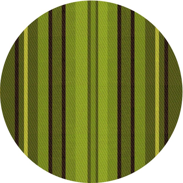 Ahgly Tapis Rond Lavable en Machine Intérieur Transitionnel Vert Pistache, 5 Pieds Rond