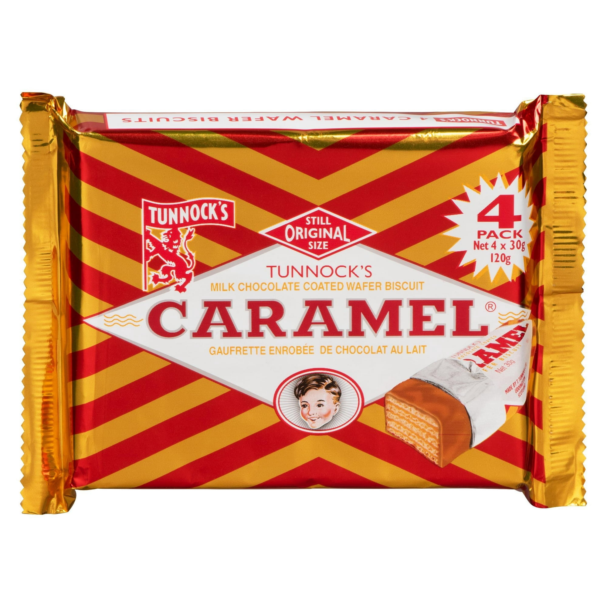 Tunnocks Real Milk Chocolate Caramel Wafer Biscuits