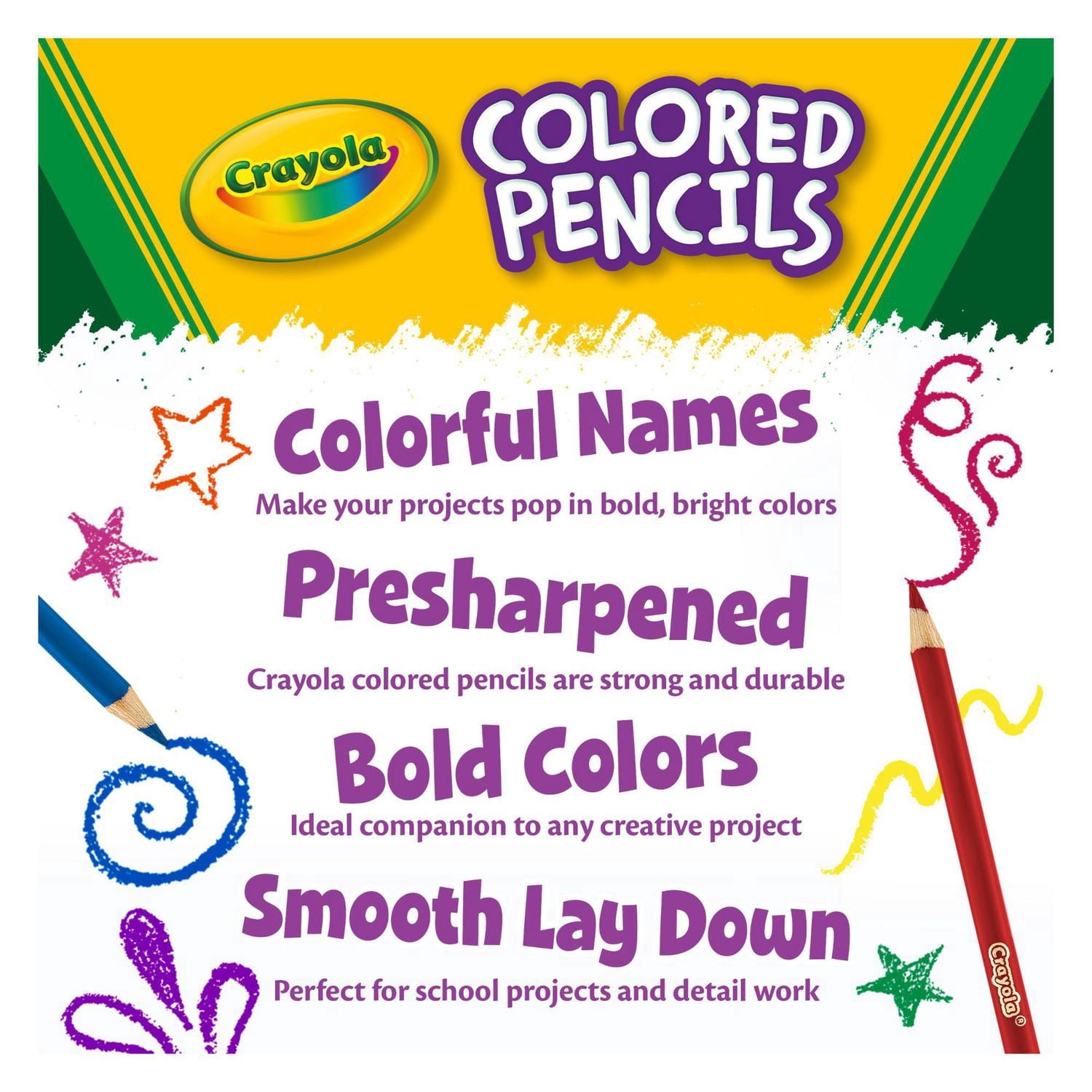 Crayons de couleur de Crayola 100