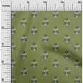 thumbnail image 1 of oneOone Coton Bio Voile Feuilles & Motif Floral Imprimé BTY 42 Pouces de Large, 1 of 5