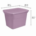 thumbnail image 2 of Sterilite Bac de 68 L - Lilas, 68 L, 2 of 4