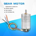 thumbnail image 1 of 12V Encoder Gear Motor, GM25-310 DC Gear Motor Metal Gearmotor, Low Noise Door Opener For Window Opener, 1 of 8