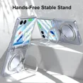 thumbnail image 3 of Case for Galaxy Z Flip 7, Compatible with MagSafe, Built-in Kickstand & Screen Protector & Hinge Protection, Slim Protective Phone Case Plating Cover for Samsung Galaxy Z Flip 7, 3 of 7