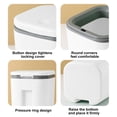 thumbnail image 4 of Chmadoxn Garbage Can, Trash Can Desktop Trash Can Office Bin With Lid Small Desktop Garbage Bin In Dormitory Bedroom Trash can, 4 of 6