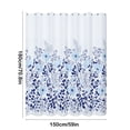 thumbnail image 3 of Waterproof Shower Curtain | Mildew Resistant Bathroom Partition | Frosted Privacy Panel | Lightweight Polyester 70.8X59In | Easy Install Clean Mold Proof Bath Divider, 3 of 6