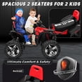 thumbnail image 4 of Joyracer 4x4 24 V VTT pour Enfants avec Télécommande, Jouet à Chevaucher 24 Volts à 2 Places, Quad 4 Roues 800 W pour Grands Enfants, Rouge, 4 of 12