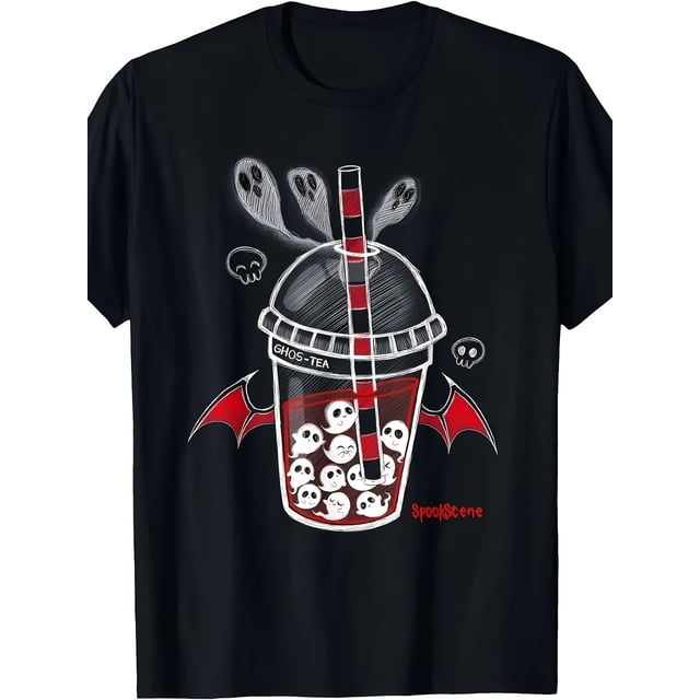 T Shirt Spookscene GhosTea Spooky Boba Emo Goth