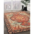 thumbnail image 2 of Ahgly Company Indoor Rectangle Abstract Fire Brick Red Oriental Area Rugs, 8' x 10', 2 of 6