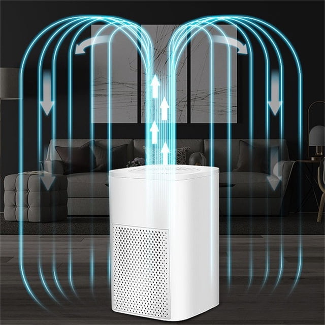 Dvkptbk Air Purifiers for Bedroom Home ,Filter Portable Air Purifier with Usb Cable Fragrances Sponge for Smokesrs Pollen Pets Dust Odors, Desktop Air Cleaner for Car Rv