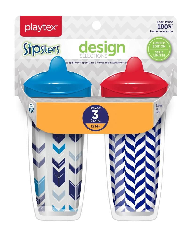 Playtex Baby® Sipsters Spill-Proof Design Selections Kids Spout Cups | 2 Pack