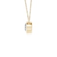 thumbnail image 2 of Angara Collier en Diamant Naturel - Collier Solitaire en Diamant Rond Serti Clos en Or Jaune 14 K pour Femmes, 2 of 10