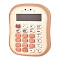 thumbnail image 3 of pstuiky Standard Calculator 12 Digit with Large Display Quiet Round Button Candy Color Portable Plastic Pink Brown Green Mini Battery 3.93 X 3.22 In Basic Office Home, 3 of 7