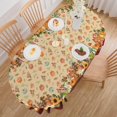 thumbnail image 2 of Fall Tablecloth Oval 52 x 70 Inch, Oval Fall Tablecloth, Autumn Pumpkin Thanksgiving Tablecloth Oval, Fall Oval Table Cover, 2 of 5
