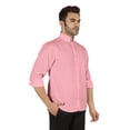 thumbnail image 3 of Bestman Formal Front Button Placket Solid Shirts For Mens Long Sleeve Regular Fit Shirt, 3 of 7