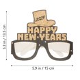 thumbnail image 2 of 12pcs Happy New Year Paper Eyeglasses 2023 Eyeglasses Photo Props for Celebration, 2 of 9