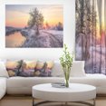 thumbnail image 1 of Lever de Soleil d'Hiver sur un Champ Givré - Oeuvre Murale Imprimée Paysage, 1 of 3