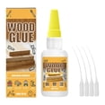thumbnail image 1 of Strong Wood Glue Transparent with Precision Tips Powerful Wood Glue Instant Strong Hold Works on All Wood Types, Waterproof Quick Dry Adhesive for Indoor Outdoor Woodworking, 1 Wood Glue + 4 Droppers, 1 of 9