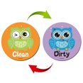 thumbnail image 1 of yingyy Dishwasher Clean Dirty Sign Indicator Universal Waterproof Magnetic Plate Double Sided Kitchen Dish Washer for Home Kitchen owl, 1 of 1
