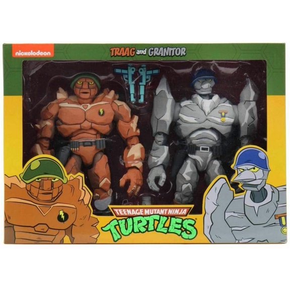 Les Tortues Ninja 1980 Cartoon Figurine Articulée de 7 Pouces Exclusive - Traag et Granitor Lot de 2