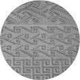 thumbnail image 1 of Ahgly Tapis Rond Lavable en Machine Intérieur Transitionnel Gris Fumé, 4 Pieds Rond, 1 of 7