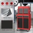thumbnail image 3 of Costway 2 in 1 Tool Chest & Cabinet with 5 Sliding Drawers Rolling Garage Box Organizer, 3 of 9